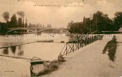AK / Ansichtskarte Saint Maur des Fosses Park Pont de Creteil Kat. Saint Maur des Fosses