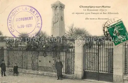 AK / Ansichtskarte Champigny Marne Monument  Kat. Champigny