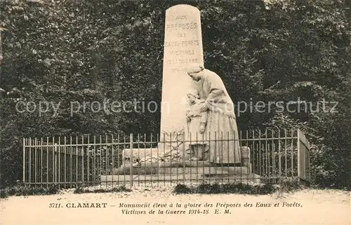 AK / Ansichtskarte Clamart Monument Kat. Clamart