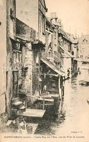 AK / Ansichtskarte Montargis Loiret vieille Rue sur l`Eau vue du Pont de Louche Kat. Montargis