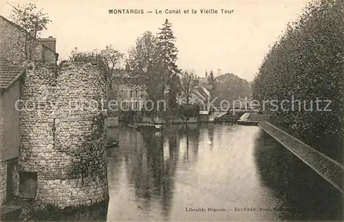 AK / Ansichtskarte Montargis Loiret Canal et la Vieille Tour Kat. Montargis