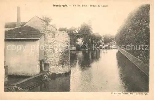 AK / Ansichtskarte Montargis Loiret Tour Bords du Canal Kat. Montargis