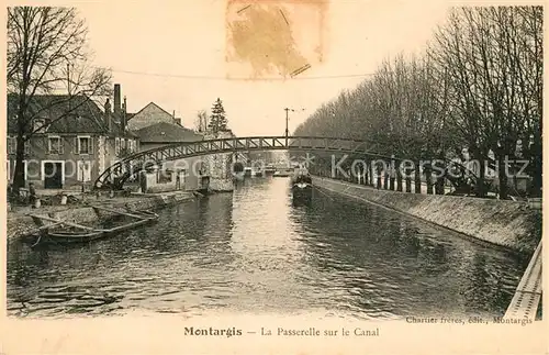 AK / Ansichtskarte Montargis Loiret La Passerelle sur le Canal Kat. Montargis