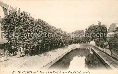 AK / Ansichtskarte Montargis Loiret Boulevard du Rempart vu du Pont du Patis Kat. Montargis