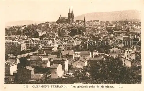 AK / Ansichtskarte Clermont Ferrand Puy de Dome Vue generale prise de Montjuzet Kat. Clermont Ferrand