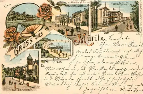 AK / Ansichtskarte Mueritz Hotel Mecklenburger Hof Post Schwesternheim Kat. Seeheilbad Graal Mueritz