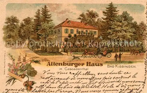 AK / Ansichtskarte Kissingen Bad Altenburger Haus Kat. Bad Kissingen