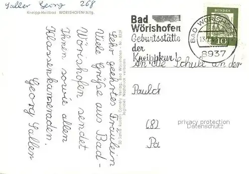 AK / Ansichtskarte Bad Woerishofen Cafe Waldsee Kneipp Denkmal Sebastianeum Kirchen Kat. Bad Woerishofen