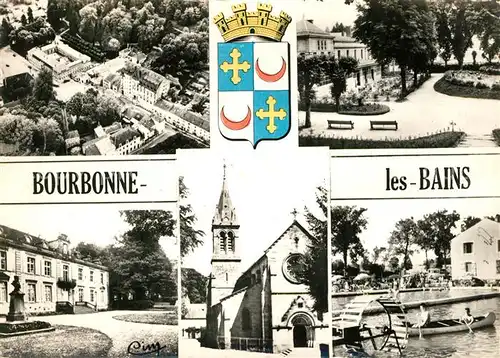 AK / Ansichtskarte Bourbonne les Bains Haute Marne Cente Thermal Casino Hotel de Ville Kat. Bourbonne les Bains