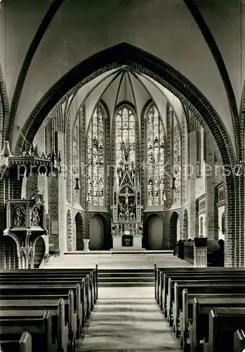 AK / Ansichtskarte Uelzen Lueneburger Heide St Marienkirche Innenansicht Hoher Chor Kat. Uelzen