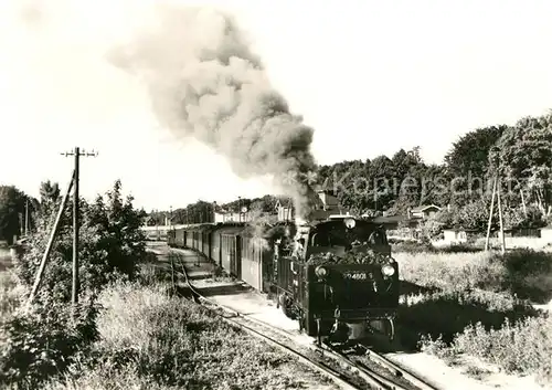 AK / Ansichtskarte Lokomotive Schmalspurbahn Putbus Goehren  Kat. Eisenbahn