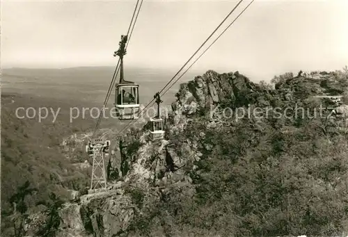 AK / Ansichtskarte Seilbahn Thale Dr. Ernst Wachter Felsen Kat. Bahnen