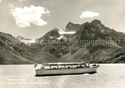 AK / Ansichtskarte Motorboote Silvretta Oberer Stausee Foto Risch Lau Nr. 20387 Kat. Schiffe