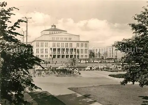 AK / Ansichtskarte Opergebaeude Opernhaus Leipzig Karl Marx Platz Kat. Gebaeude
