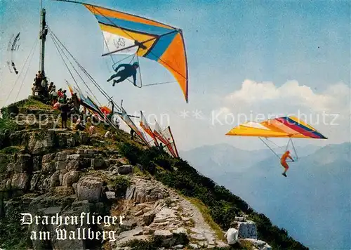 AK / Ansichtskarte Drachenflug Drachenflieger Wallberg Rottach Egern  Kat. Flug