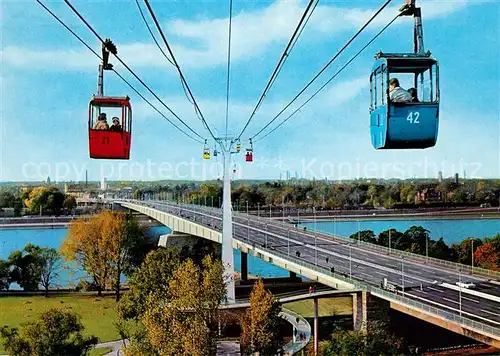 AK / Ansichtskarte Seilbahn Koeln Zoobruecke  Kat. Bahnen