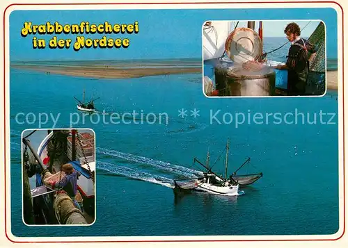 AK / Ansichtskarte Fischerei Krabbenfischerei Nordsee  Kat. Handwerk