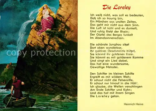 AK / Ansichtskarte Heine Heinrich Die Loreley Kat. Persoenlichkeiten