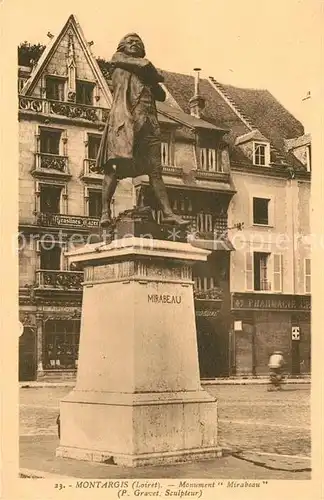 AK / Ansichtskarte Montargis Loiret Monument Mirabeau Kat. Montargis