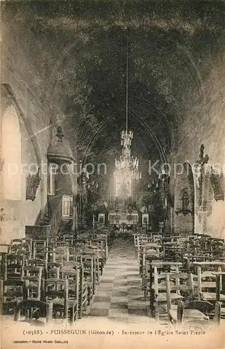 AK / Ansichtskarte Gironde sur Dropt Eglise interieur  Kat. Gironde sur Dropt