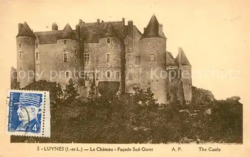 AK / Ansichtskarte Luynes Indre et Loire Chateau 