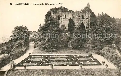 AK / Ansichtskarte Langeais Ruines du Chateau Kat. Langeais