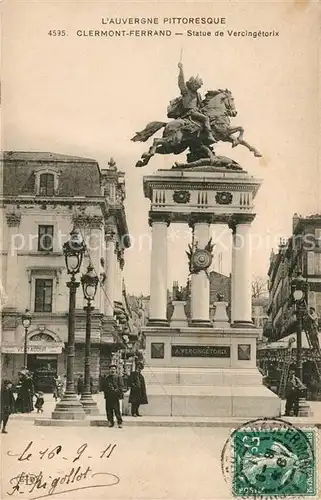 AK / Ansichtskarte Clermont Ferrand Puy de Dome Statue de Vercingetorix Kat. Clermont Ferrand