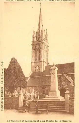 AK / Ansichtskarte Bretagne Region Le Clocher et Monument aux Morts de la Guerre Kat. Rennes