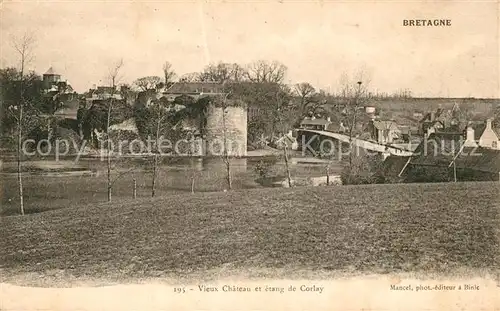 AK / Ansichtskarte Bretagne Region Vieux Chateau et etang de Corlay Kat. Rennes