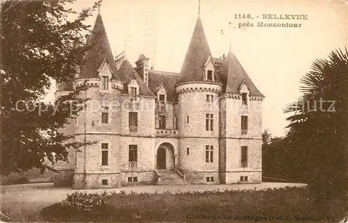 AK / Ansichtskarte Moncontour de Bretagne Schloss Bellevue