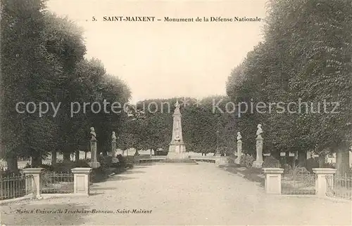 AK / Ansichtskarte Saint Maixent de Beugne Monumentde la Defense Nationale Kat. Saint Maixent de Beugne