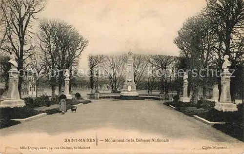 AK / Ansichtskarte Saint Maixent de Beugne Monument de la Defense Nationale Kat. Saint Maixent de Beugne