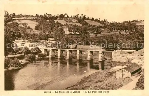 AK / Ansichtskarte La Creuse Le Pont des Piles Kat. La Creuse