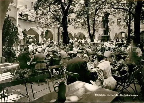 AK / Ansichtskarte Muenchen Hof Hofbraeuhaus Kat. Muenchen