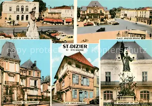 AK / Ansichtskarte Saint Dizier Haute Marne Place Aristide Briand Monument Place Emile Mauguet Kat. Saint Dizier