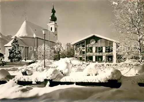 AK / Ansichtskarte Inzell Leistungszentrum Eisschnellauf Pfarrkirche Haus des Gastes Kat. Inzell