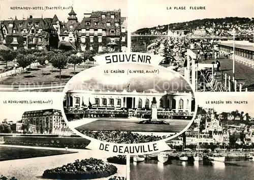 AK / Ansichtskarte Deauville Casino Bassin des Yachts Plage Fleurie Kat. Deauville
