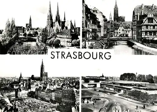 AK / Ansichtskarte Strasbourg Alsace Eglise St. Paul Place Kleber Kat. Strasbourg