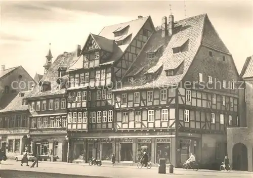 AK / Ansichtskarte Quedlinburg Markt Fachwerkhaeuser  Kat. Quedlinburg