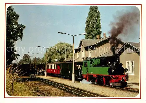 AK / Ansichtskarte Lokomotive Schmalspurbahn Radebeul Ost Radeburg Moritzburg Kat. Eisenbahn