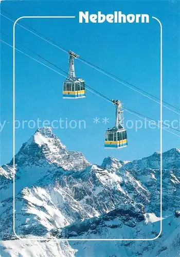 AK / Ansichtskarte Seilbahn Nebelhorn Oberstdorf Hochvogel Urbeleskar Kat. Bahnen