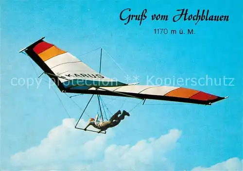 AK / Ansichtskarte Drachenflug Hochblauen Schwarzwald  Kat. Flug