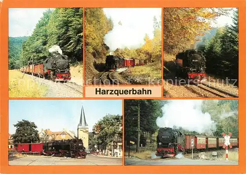 AK / Ansichtskarte Lokomotive Harzquerbahn  Kat. Eisenbahn