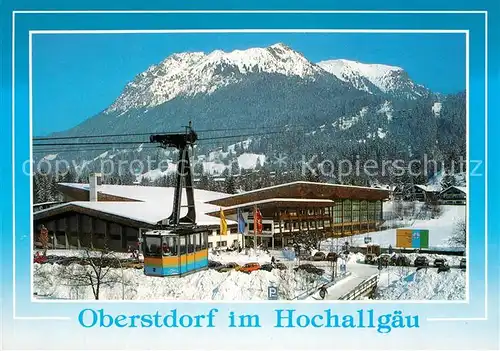 AK / Ansichtskarte Seilbahn Nebelhorn Oberstdorf Eislaufzentrum Rubihorn  Kat. Bahnen