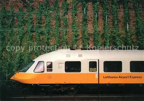 AK / Ansichtskarte Eisenbahn Lufthansa Airport Express  Kat. Eisenbahn