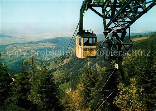 AK / Ansichtskarte Seilbahn Schauinsland Freiburg Breisgau Kat. Bahnen