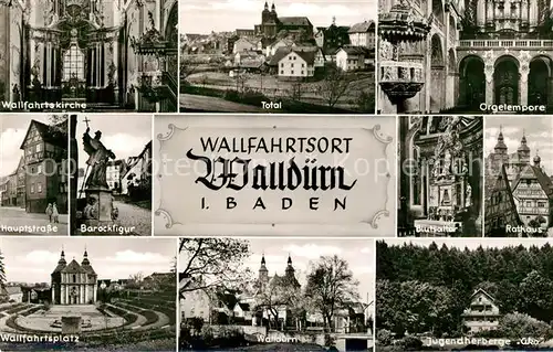 AK / Ansichtskarte Wallduern Rathaus Wallfahrtsplatz Wallfahrtskirche Kat. Wallduern