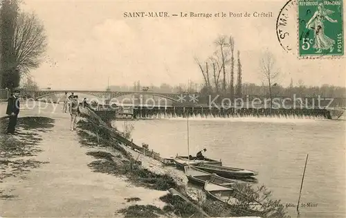 AK / Ansichtskarte Saint Maur Creteil Le Barrage et le Pont de Creteil