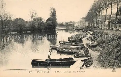 AK / Ansichtskarte Pontoise  Val d Oise Garage des Bateaux Kat. Pontoise