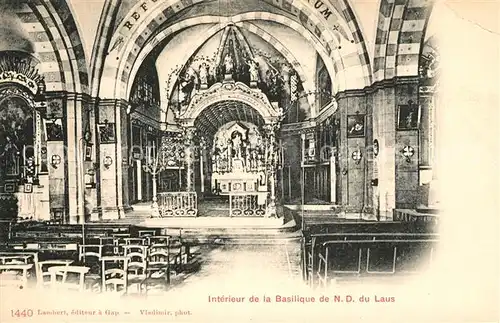 AK / Ansichtskarte Notre Dame du Laus Interieur de la Basilique Kat. Saint Etienne le Laus